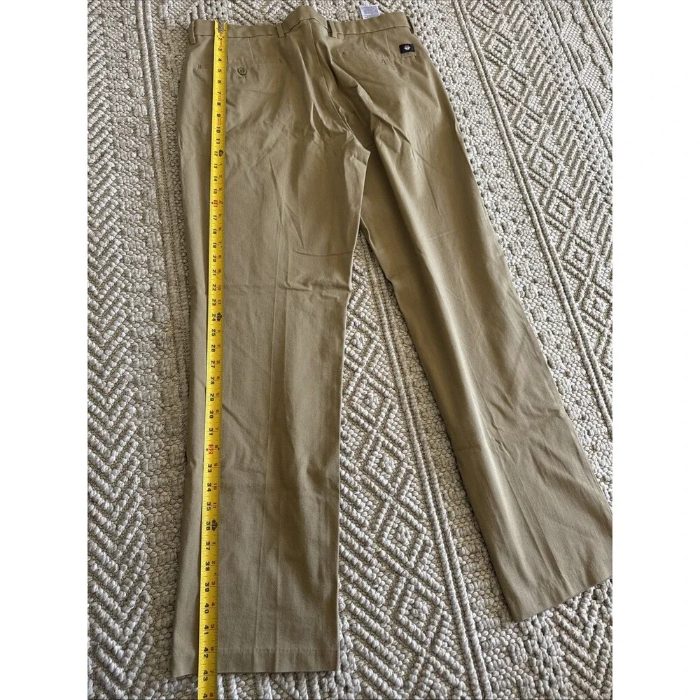 Dockers Men's Smart 360 Tech Slim Fit 38/34 Khaki Stretch Straight Chino Pants